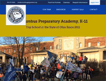 Tablet Screenshot of columbuspreparatory.org